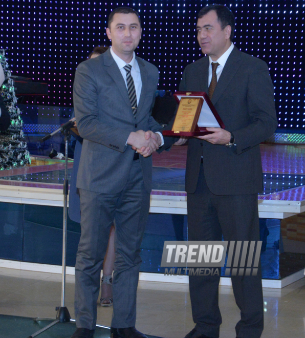 At journalistic essay awarding ceremony. Baku. Azerbaijan, Dec.25, 2015